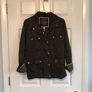 JCREW field jacket in army green